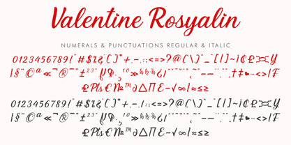 Valentine Rosyalin Font Poster 9