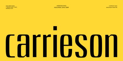 Carrieson Font Poster 1