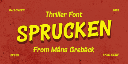 Sprucken Font Poster 1