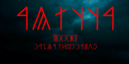 Ongunkan Hun Rovas Font Poster 1