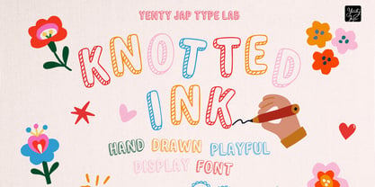 YJ Knotted Ink Font Poster 1