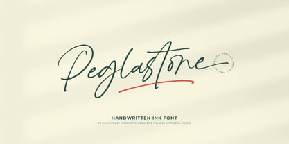 Peglastone Font Poster 1