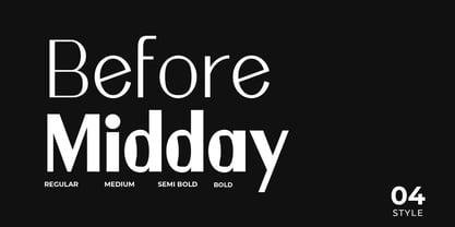 Before Midday Font Poster 1