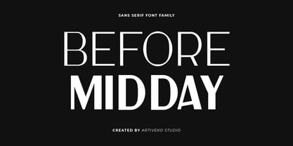 Before Midday Font Poster 3