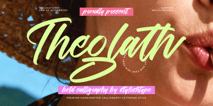 Theglath Font Poster 1