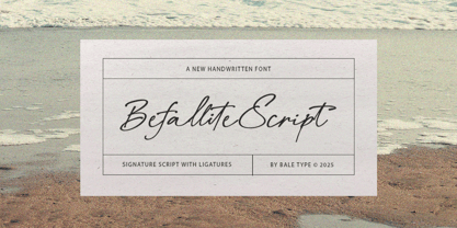 Befallite Font Poster 1