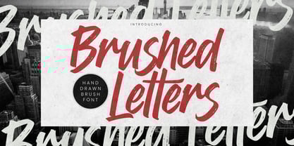 Brushed Letters Font Poster 1