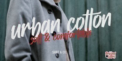 Brushed Letters Font Poster 6