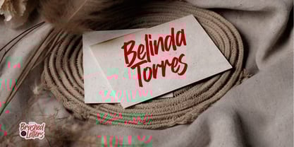 Brushed Letters Font Poster 3