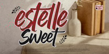 Brushed Letters Font Poster 5