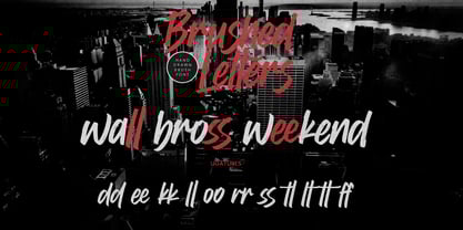 Brushed Letters Font Poster 8