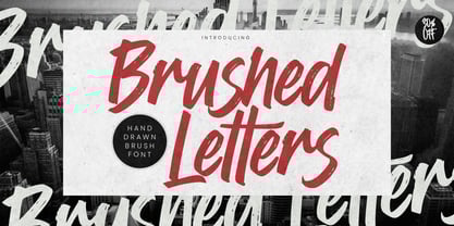 Brushed Letters Font Poster 2