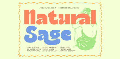 Natural Sage Font Poster 1
