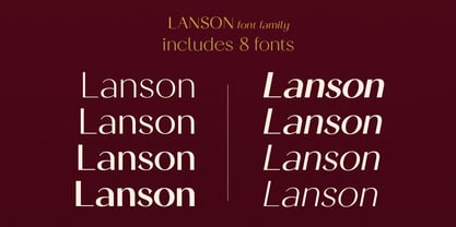 Lanson Font Poster 3
