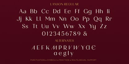 Lanson Font Poster 15