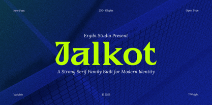 Jalkot Font Poster 1