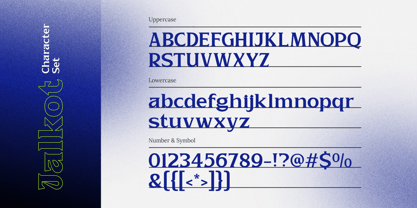 Jalkot Font Poster 2