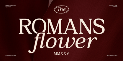 GC Romans Flower Font Poster 1