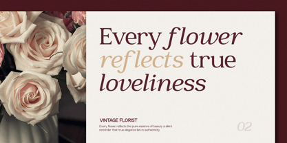 GC Romans Flower Font Poster 10