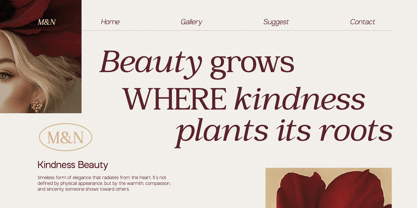 GC Romans Flower Font Poster 4