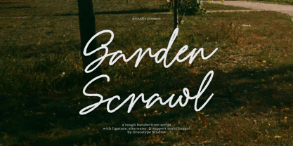 Garden Scrawl Font Poster 1