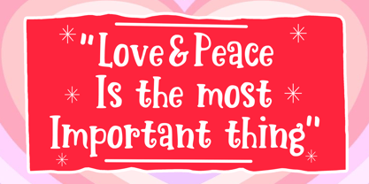 Sweet Romantic Font Poster 2