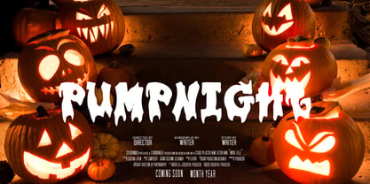 Plump Drip Font Poster 6