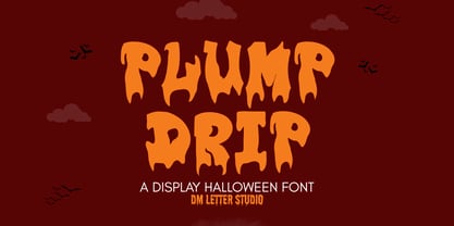 Plump Drip Font Poster 1