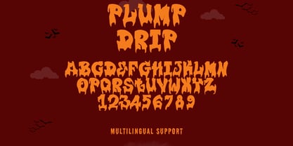 Plump Drip Font Poster 8