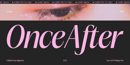 GC Once After Font Poster 1