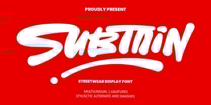 Subtain Font Poster 1