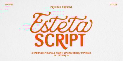Esteta Script Font Poster 1