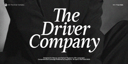 GC Driver Company Font Poster 1