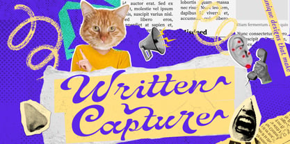 Written Capture Font Poster 4