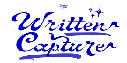 Written Capture Font Poster 1