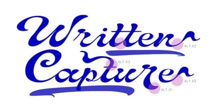 Written Capture Font Poster 2
