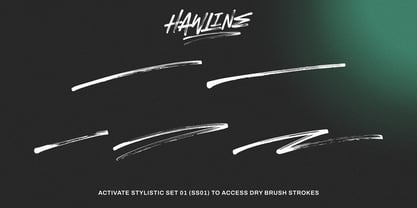 Hawline Font Poster 9