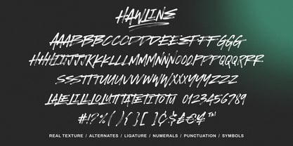 Hawline Font Poster 8