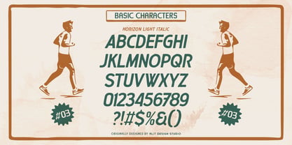 Horizon Light Dingbat Font Poster 6