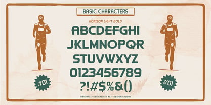 Horizon Light Dingbat Font Poster 4