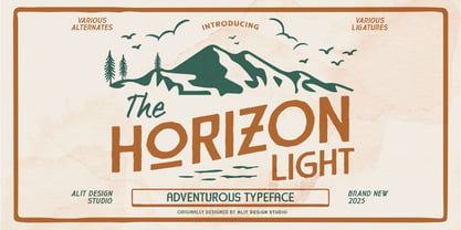 Horizon Light Dingbat Font Poster 1