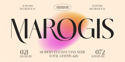 Marogis Font Poster 1