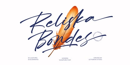 Reliska Bondes Font Poster 1