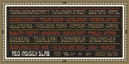 Neo Indisch Slab Font Poster 5