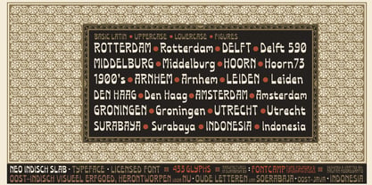 Neo Indisch Slab Font Poster 6