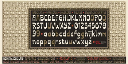 Neo Indisch Slab Font Poster 2