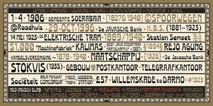Neo Indisch Slab Font Poster 4