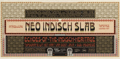 Neo Indisch Slab Font Poster 1