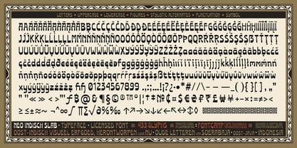 Neo Indisch Slab Font Poster 3