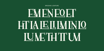 Brighas Font Poster 8